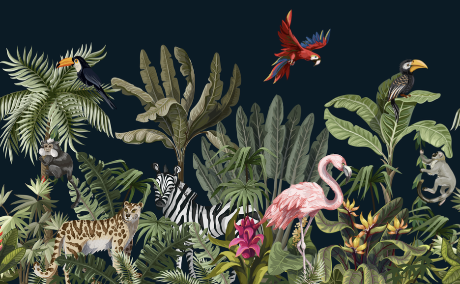 วอลเปเปอร์ภาพป่าเขตร้อน Tropical (สั่งผลิต)