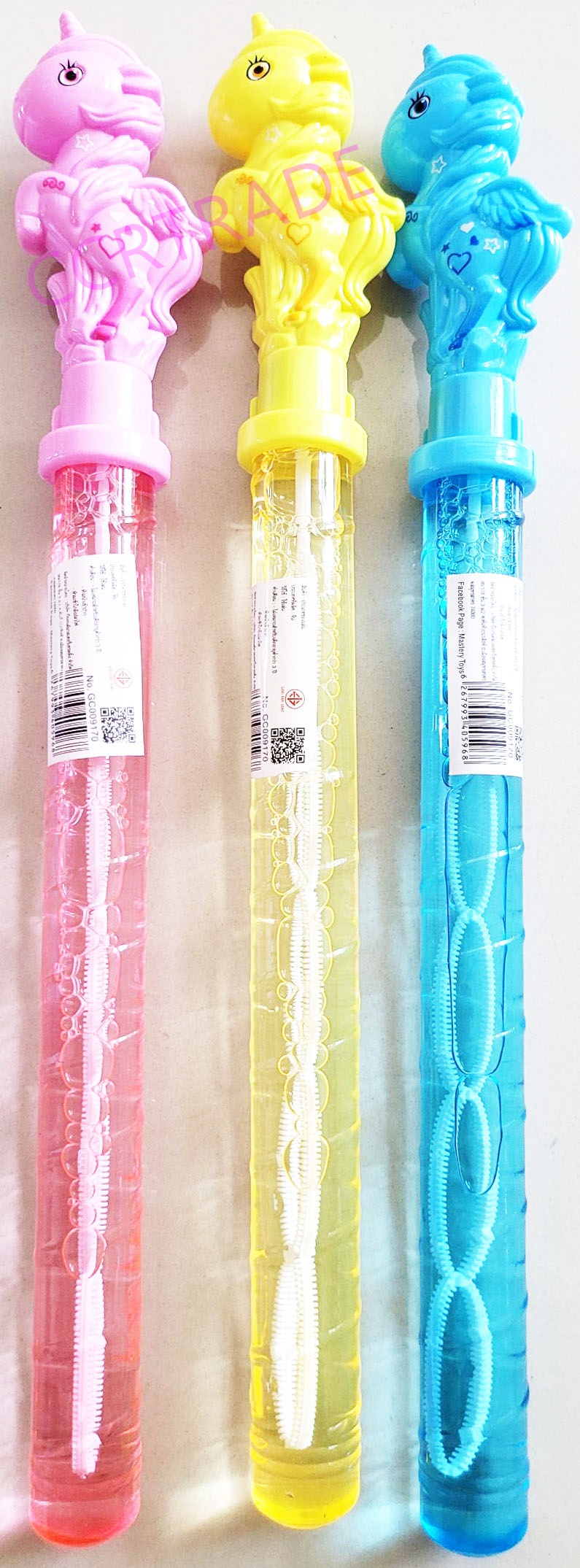 กระบองเป่าฟองยูนิคอร์นสีหวาน 38.5 ซม.กล่อง(1x24)