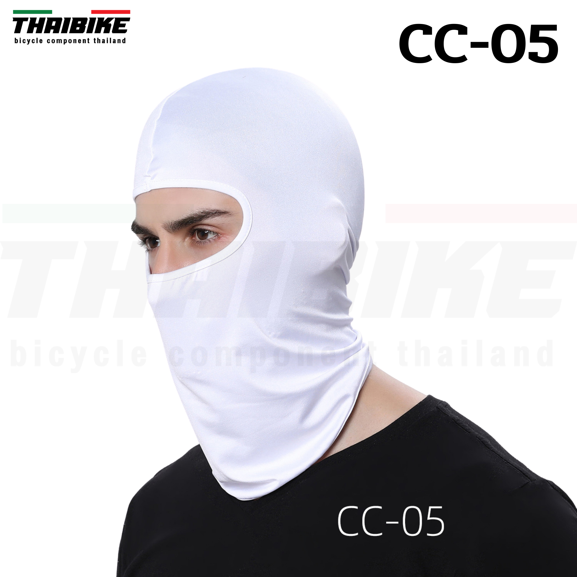 โม่งเต็มใบ ผ้าคลุมหัวกันเหงื่อ ปั่นจักรยาน ออกกำลังกาย ขี่มอเตอร์ไซต์ ผ้ารองหมวกกันน็อค THAIBIKE