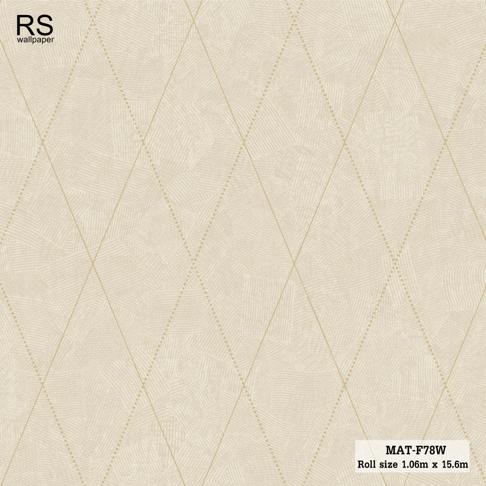 วอลเปเปอร์ สไตล์โมเดิร์น พื้นโทนสีน้ำตาล ลายเส้นสีทอง MAT-F78W