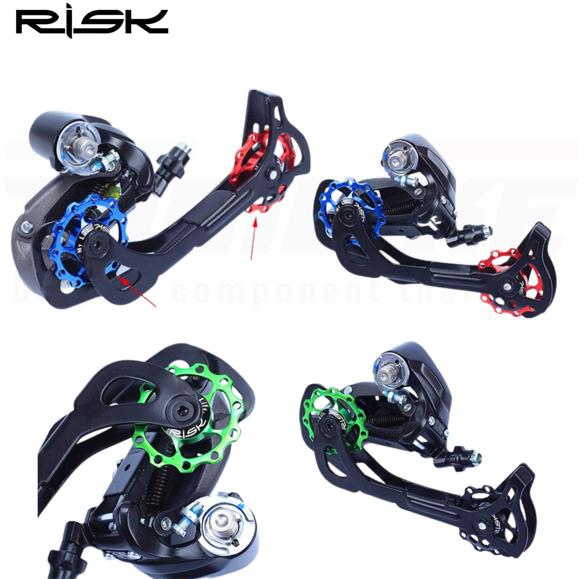 ลูกรอกตีนผีติดจักรยาน RISK ลูกกลิ้งตีนผีแบริ่ง11T ลื่น เบา ทน