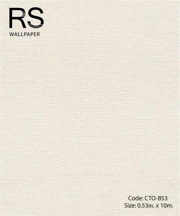 วอลเปเปอร์เทกเจอร์โฟมพื้นสีขาวอมน้ำตาลอ่อนร่องสีเงิน CTO-B53