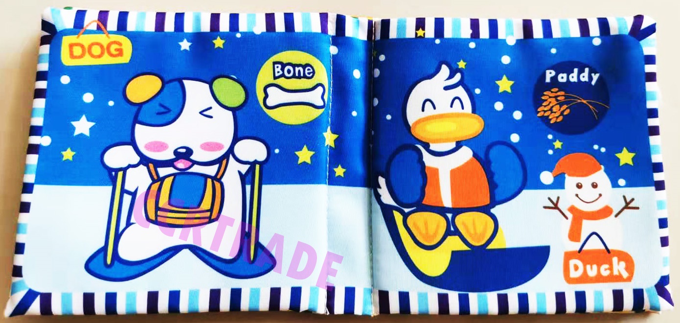 หนังสือผ้ารูปสัตว์ มีเสียงกล่อง 25.5 ซม.