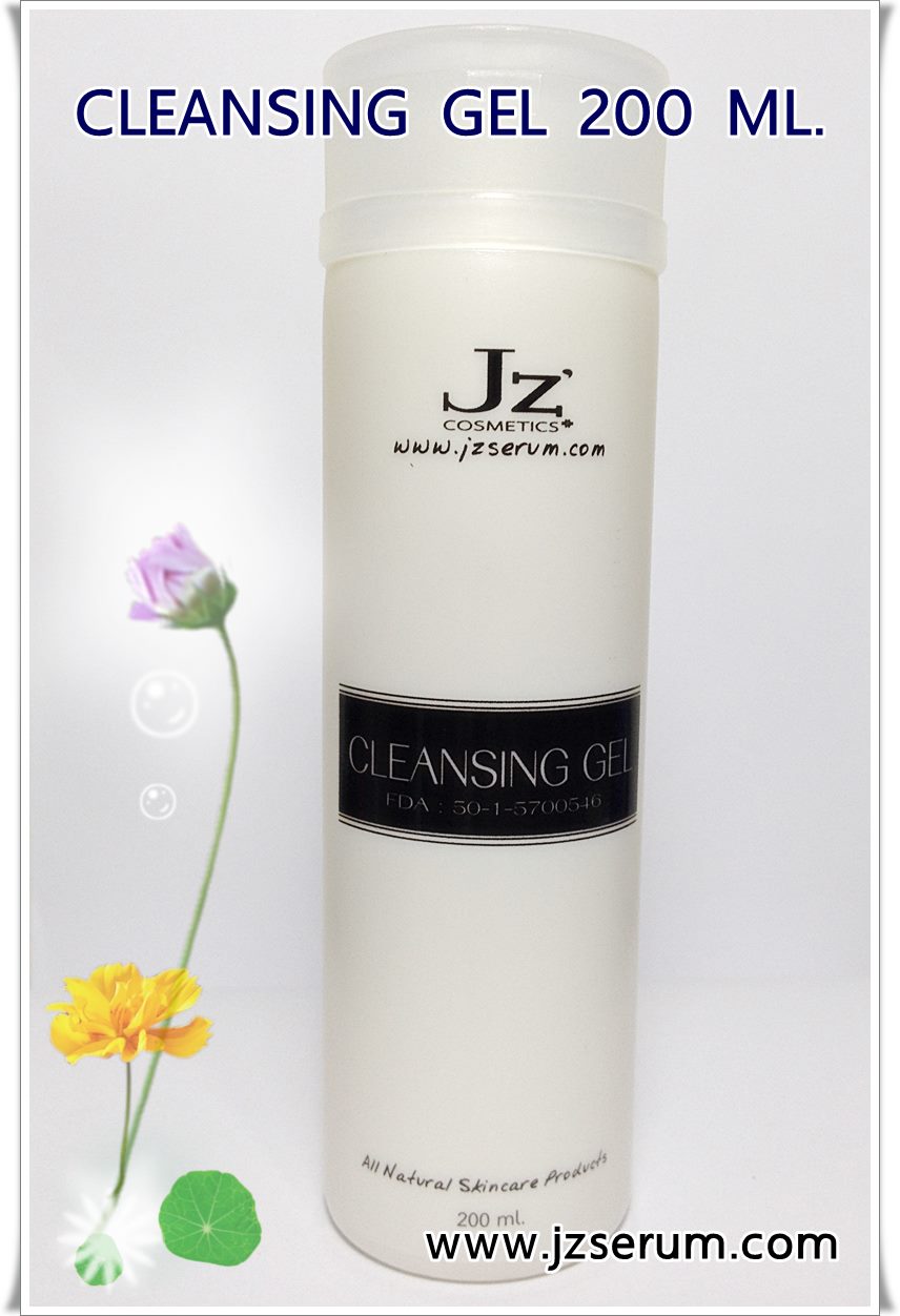 Jz ' เจซี คลีนซิ่งเจล ล้างหน้า อาบน้ำ สระผม อ่อนโยนสูงสุด ด้วยพลังจากธรรมชาติ