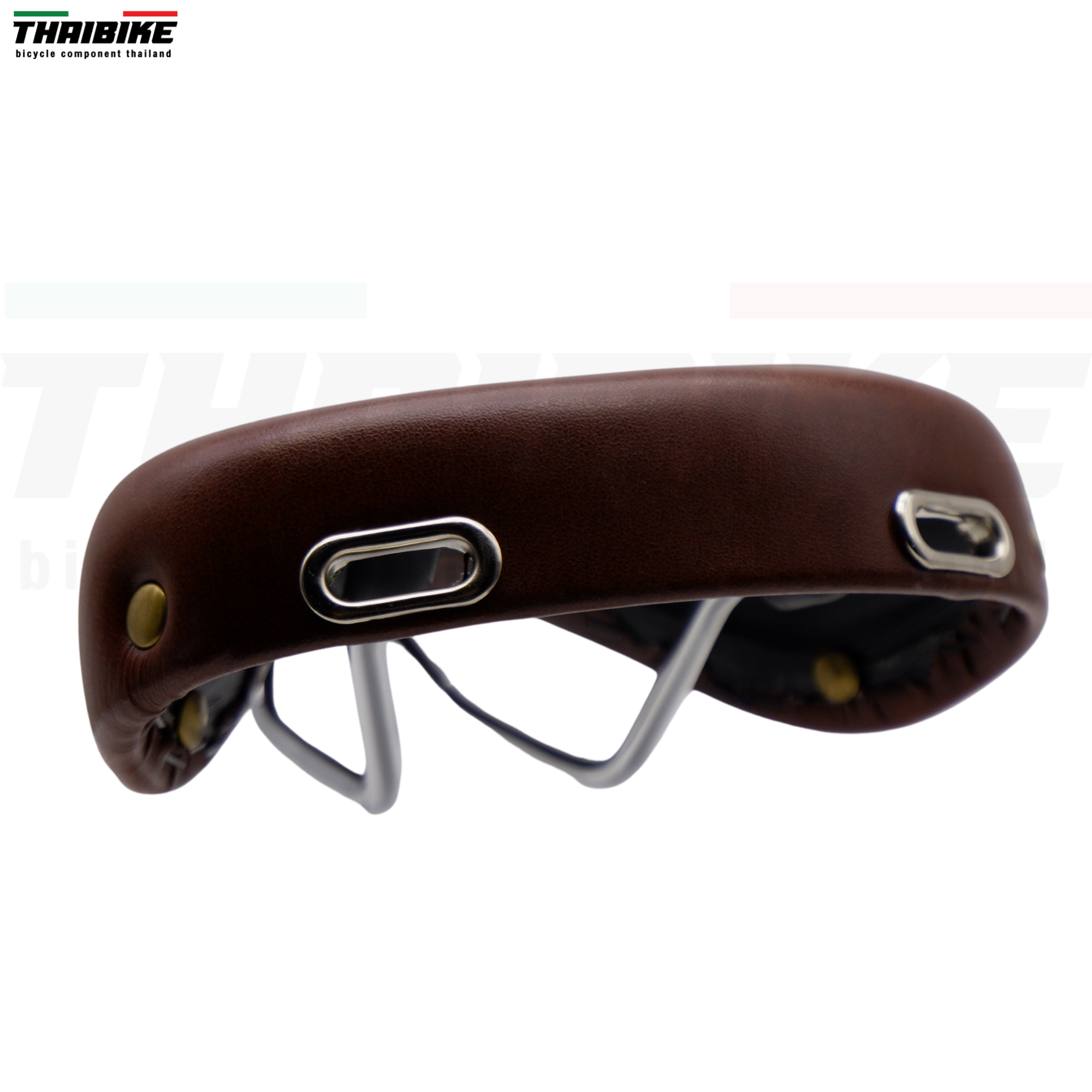 อานจักรยานหนังเทียม ทรงวินเทจ มีหูห้อยกระเป๋าหลัง