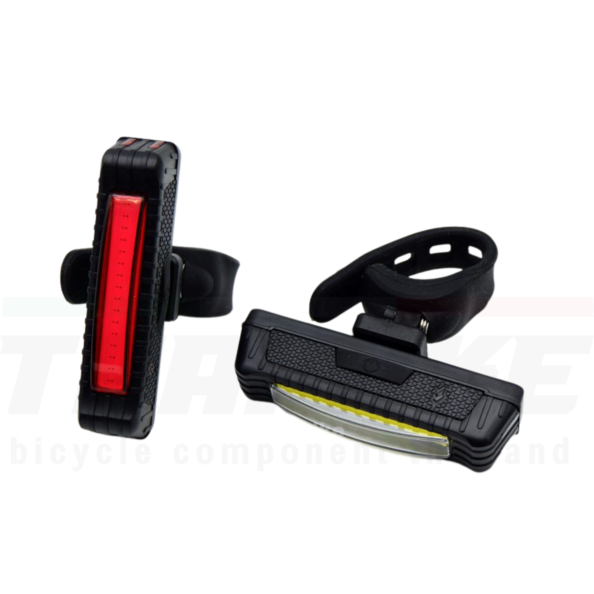 ไฟหน้า ไฟท้ายจักรยานแบบชาร์จ USB KEEPER FH-019 ไฟสีแดง ไฟสีขาว (แพค OPP)