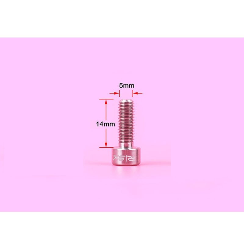 น็อตไทเทเนียม RISK ขนาด M5X14 สำหรับใส่ SHIFTER จักรยาน