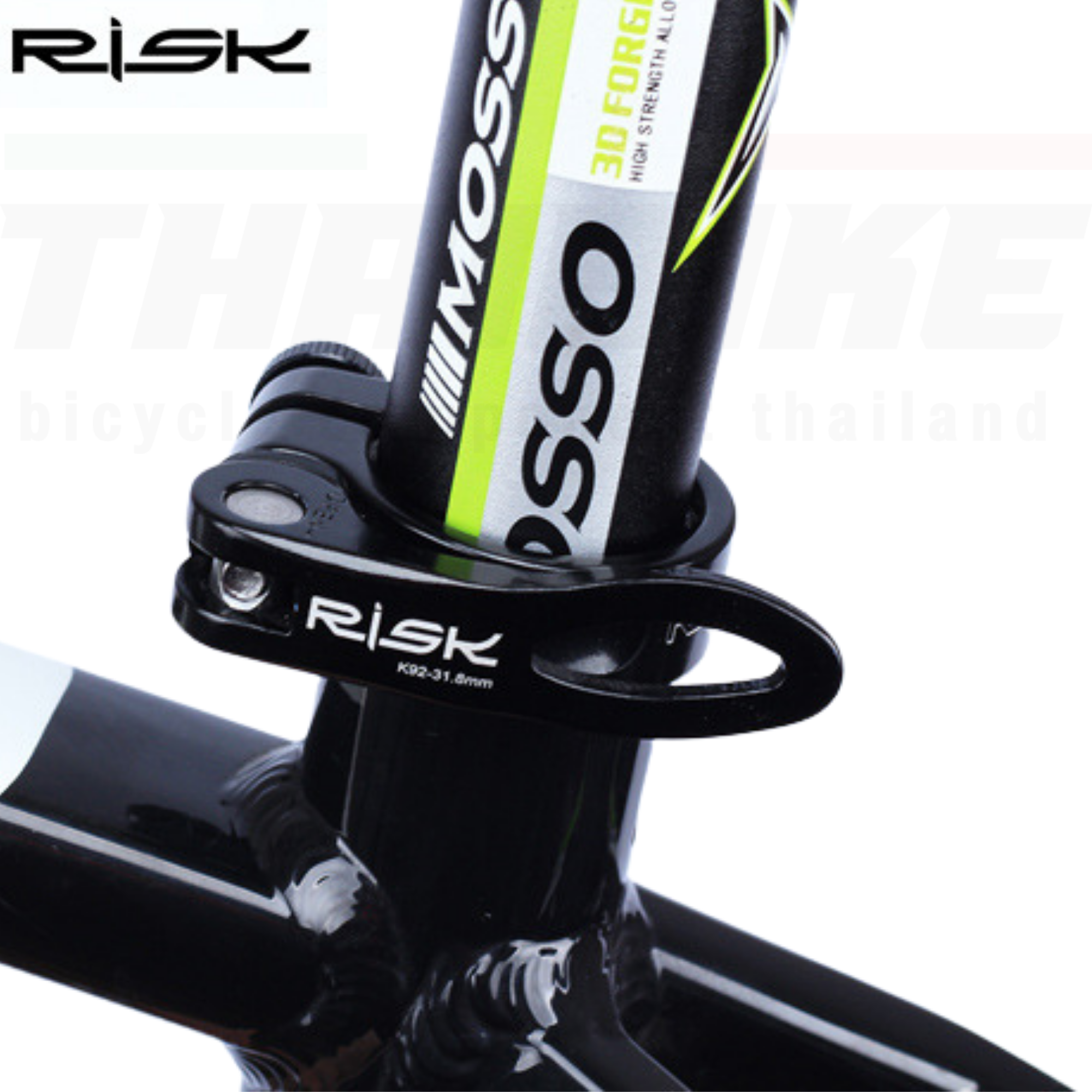 รัดหลักอานจักรยานเสือหมอบ เสือภูเขา RISK ขนาด 34.9 / 31.8 มม.