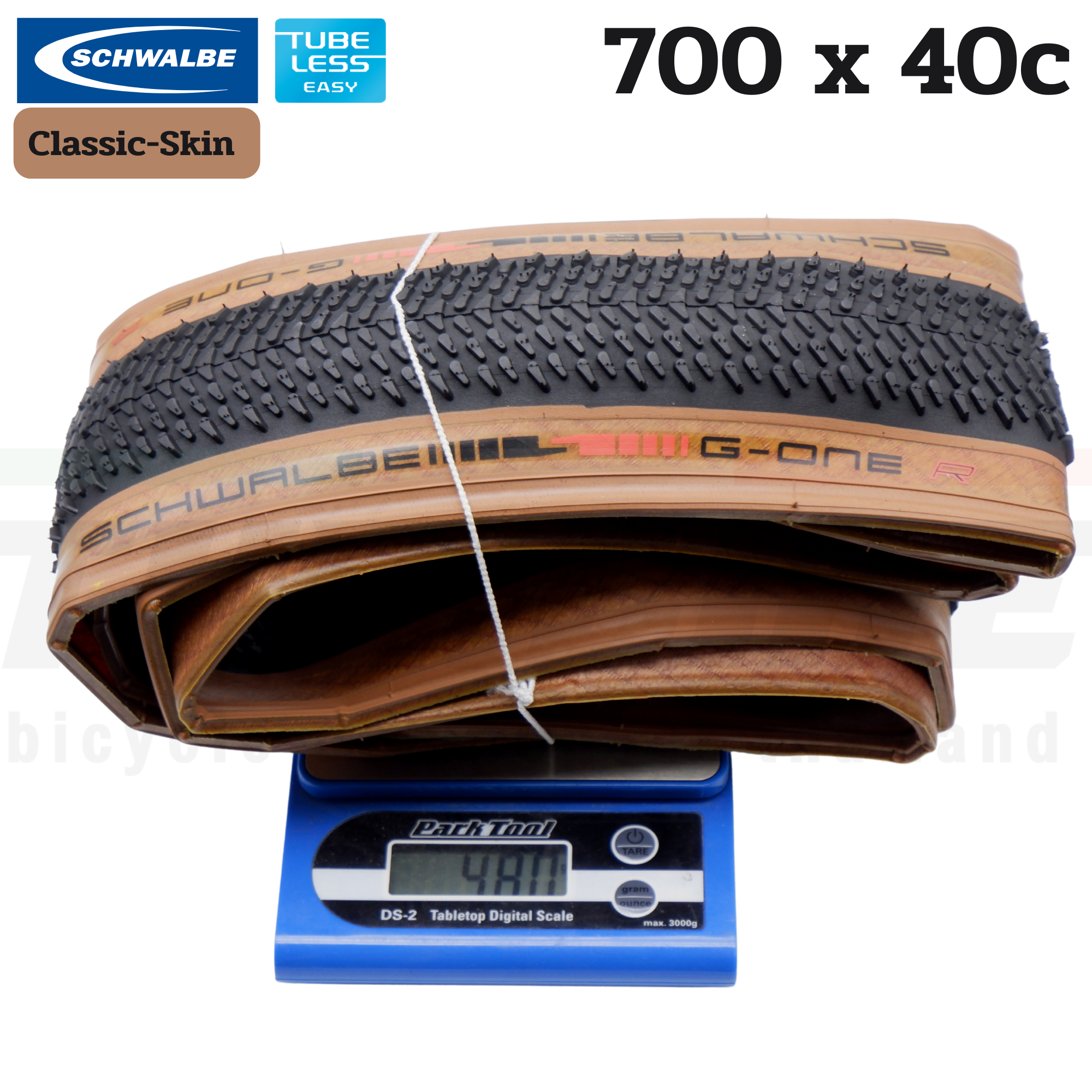 ยางนอกจักรยานเสือหมอบ เสือภูเขา ขอบพับ Schwalbe G-One R 700X40