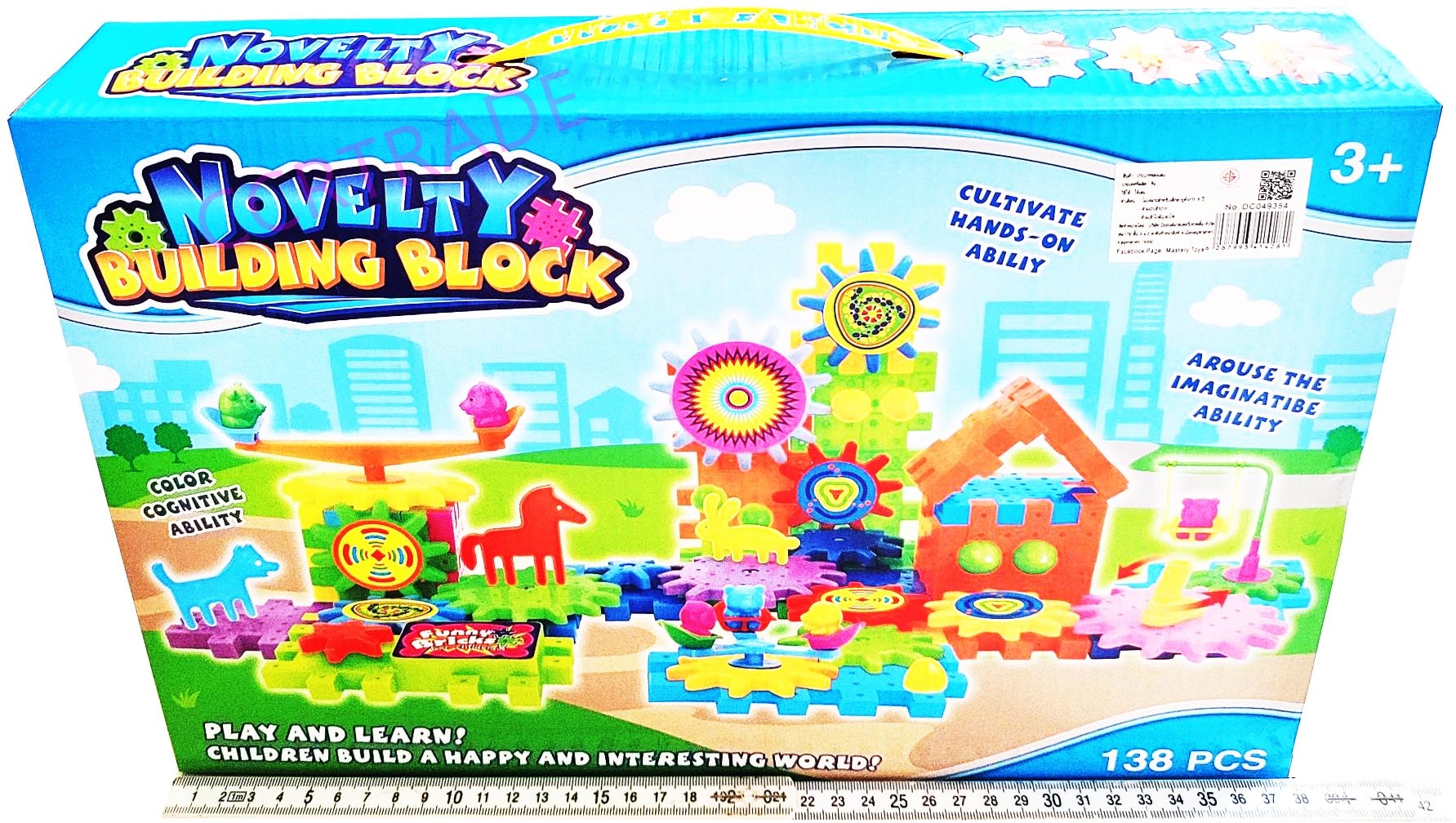 เซ็ทตัวต่อกลไก 138 ชิ้นกล่องใหญ่ 25.5x38 ซม.(งานห้าง)(1x3)