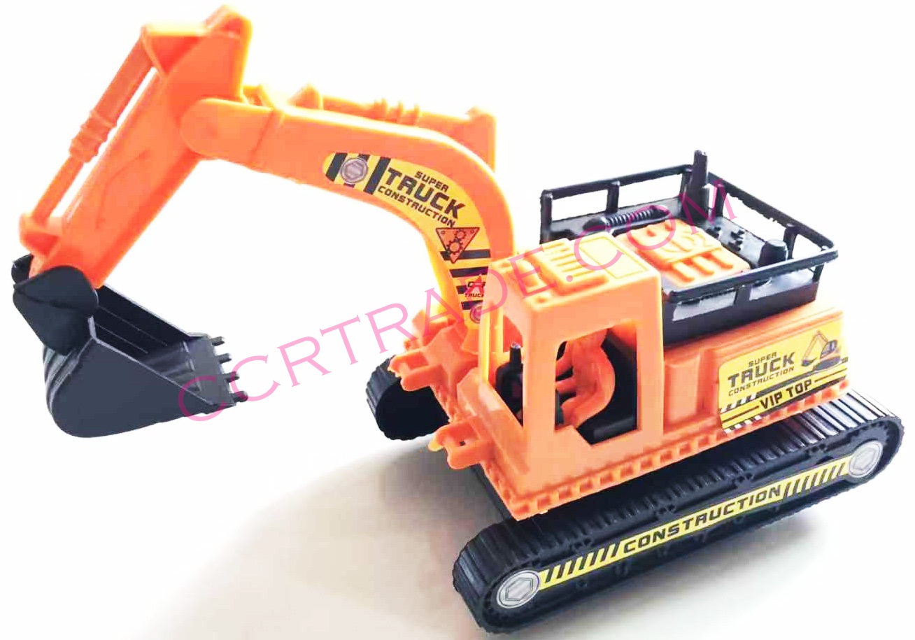 รถตักแม็คโครสีสด มีลานจัมโบ้ 26.5 ซม.(คละ 3 สี)