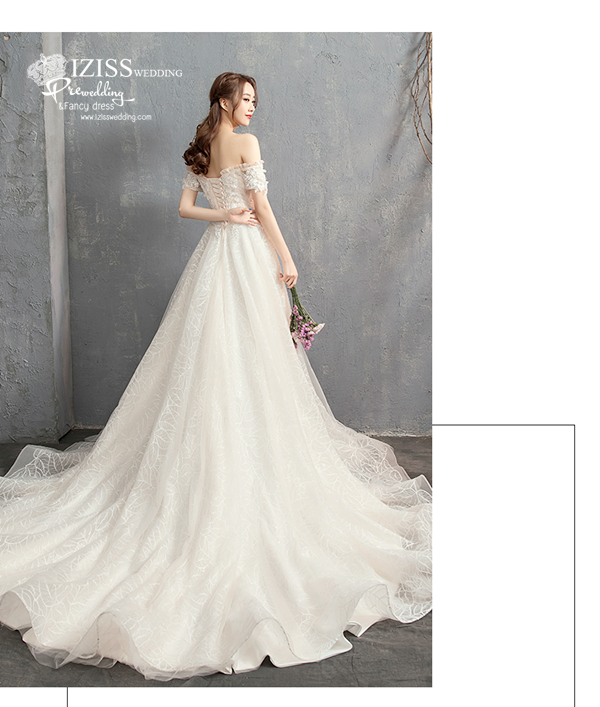 BR365 **พรีออเดอร์**ชุดแต่งงาน&ชุดเจ้าสาวแนวเรียบหรู สีขาวเกรดพรีเมี่ยม น่ารัก สวยโดดเด่นไม่ซ้ำใคร