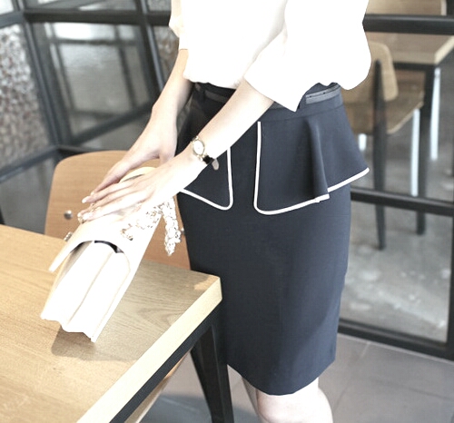 กระโปรงน่ารักสไตน์เกาหลี กระโปรงทำงาน กระโปรงแฟร์ชั่น พร้อมส่ง