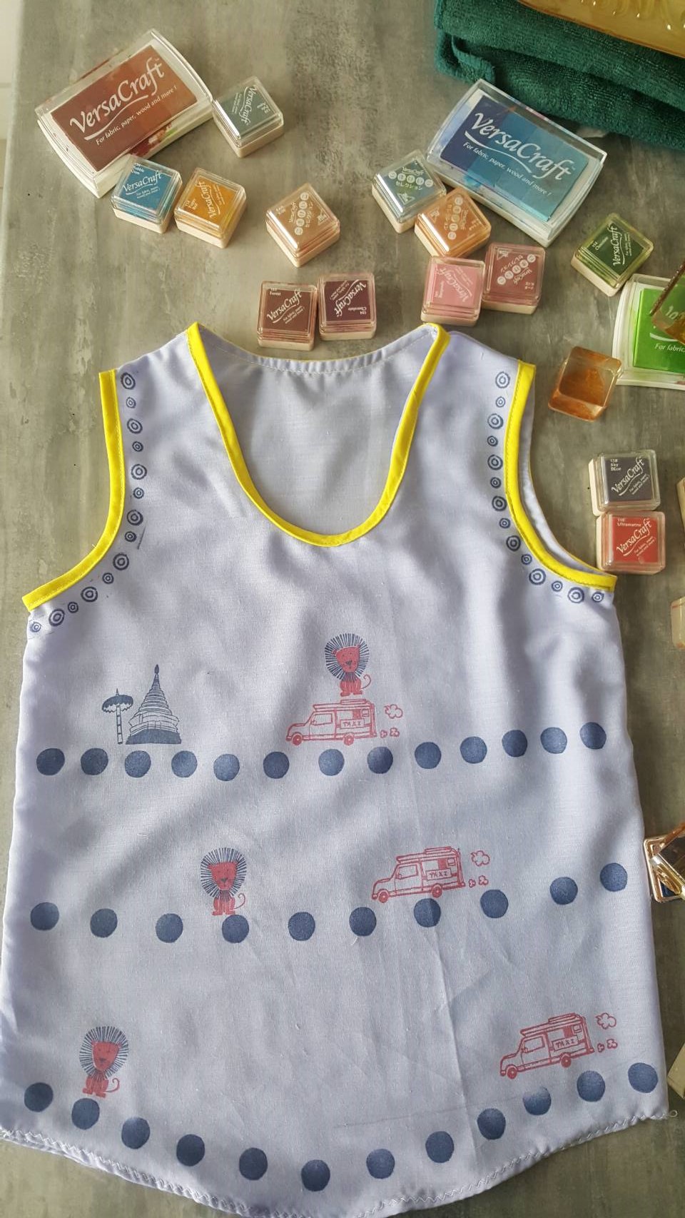 ตรายางปั๊มผ้า ตราปั๊มใส