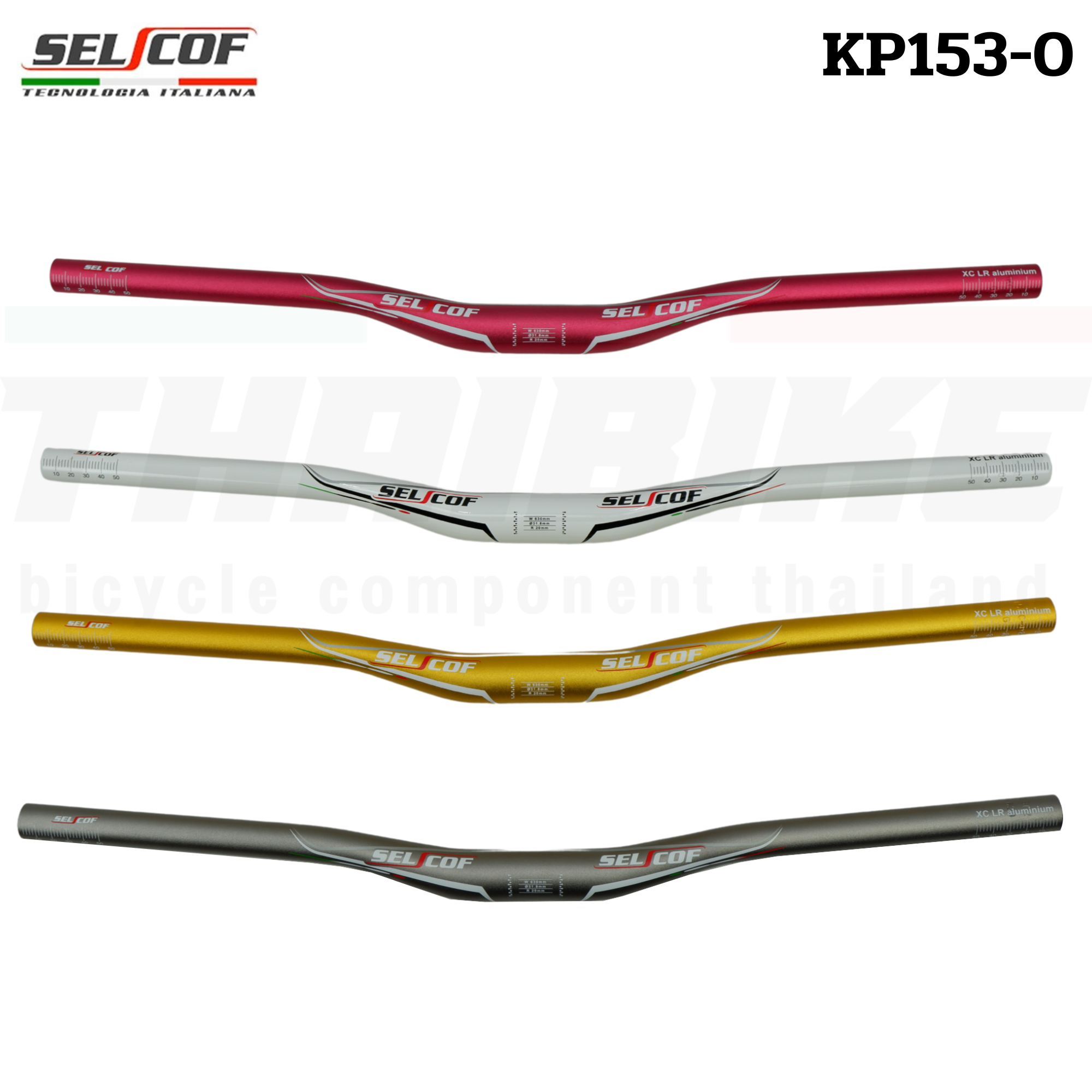 แฮนด์จักรยานเสือภูเขาอลูมิเนียม SELCOF KP142-0 KP143-0