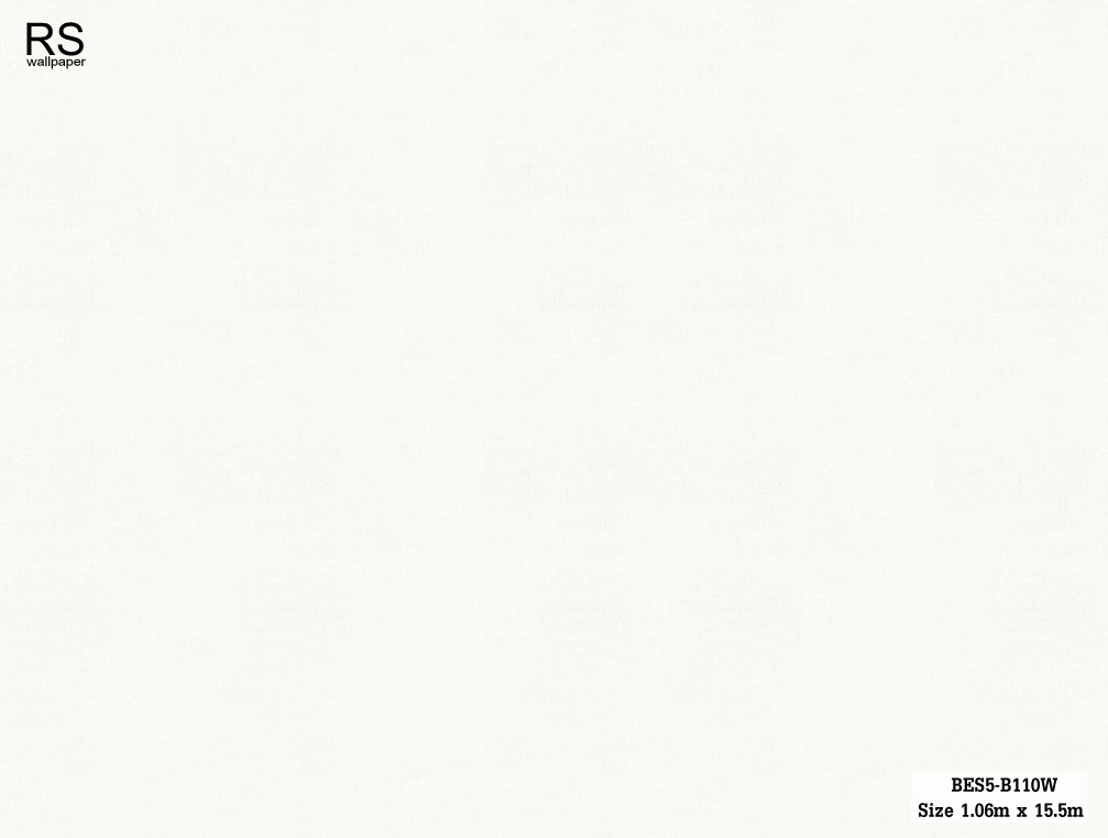 วอลเปเปอร์ลายผ้า สีขาว BES5-B110W