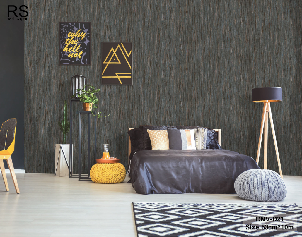 วอลเปเปอร์ สีพื้นน้ำตาลปนเขียว มีเทกเจอร์คล้ายเปลือกไม้ CNV-D21