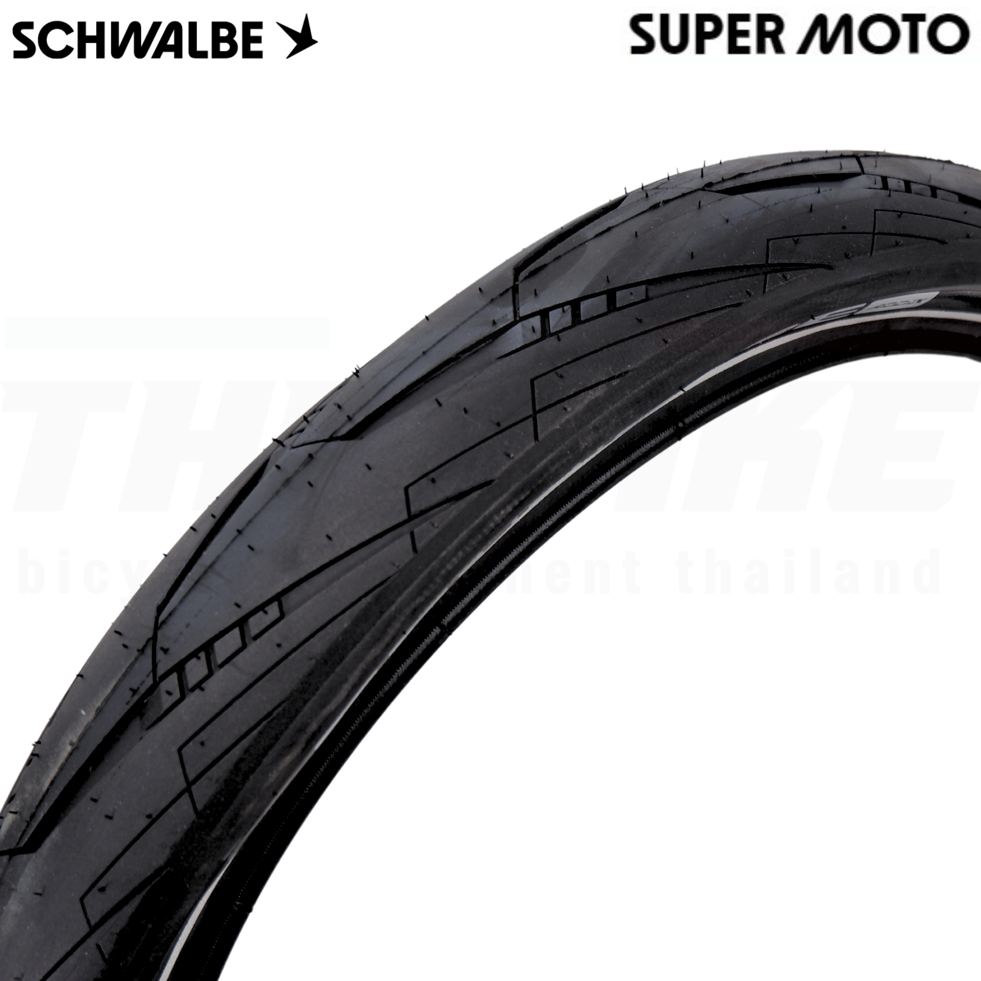 ยางนอกจักรยาน SCHWALBE SUPER MOTO 20x2.40 ขอบสะท้อนแสง
