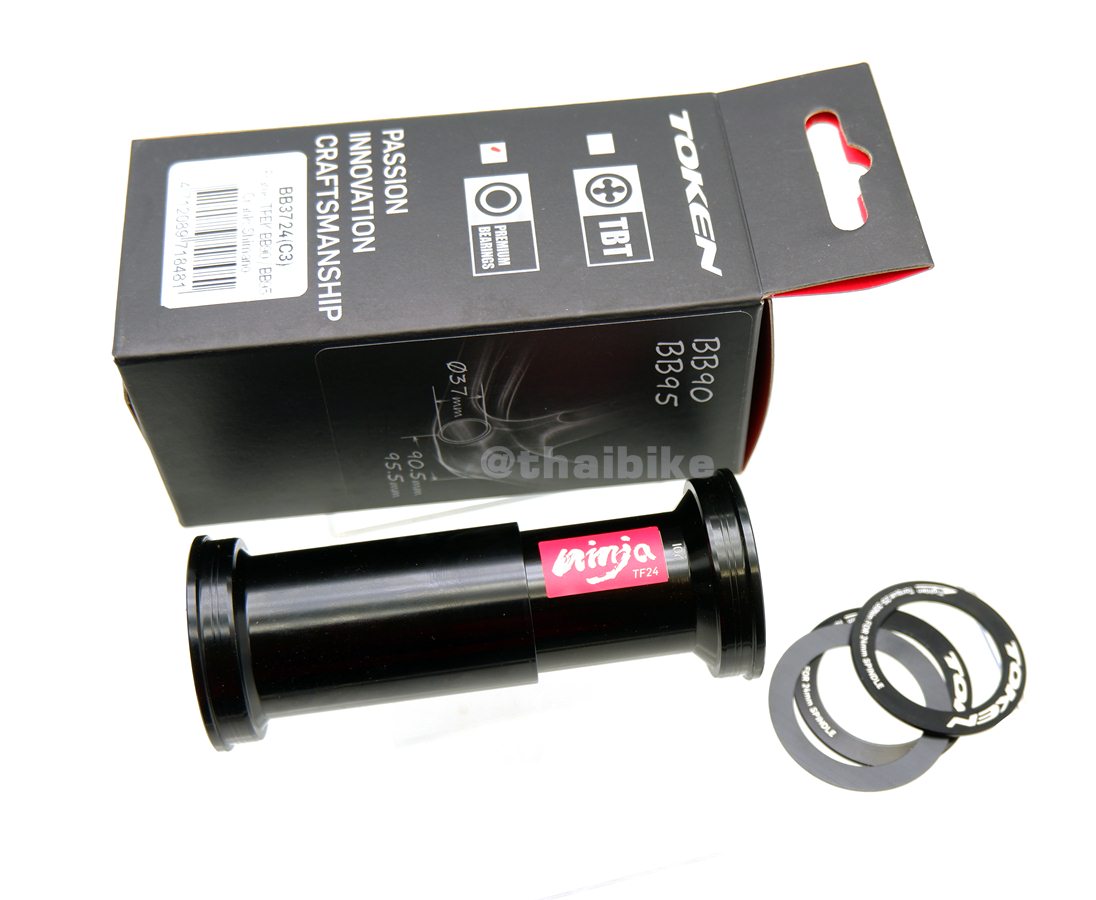 กะโหลกจักรยานเกลียวกลาง TOKEN BB3724-C3 (BB90/BB95) BB3724-C1 FOR TREK