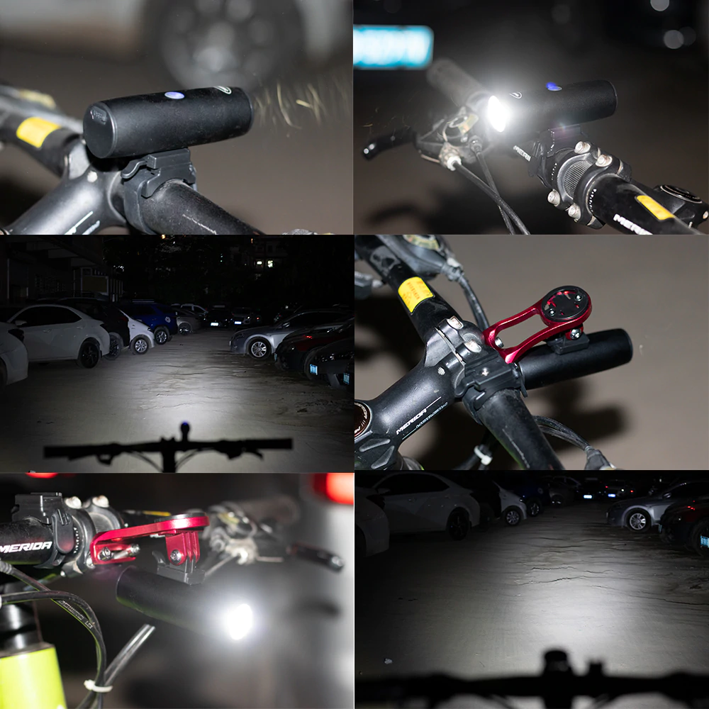 ไฟหน้าจักรยาน LEADBIKE THAIBIKE ติดเมาส์ GOPRO ไฟจักรยานสว่างมาก 400/600/800LM