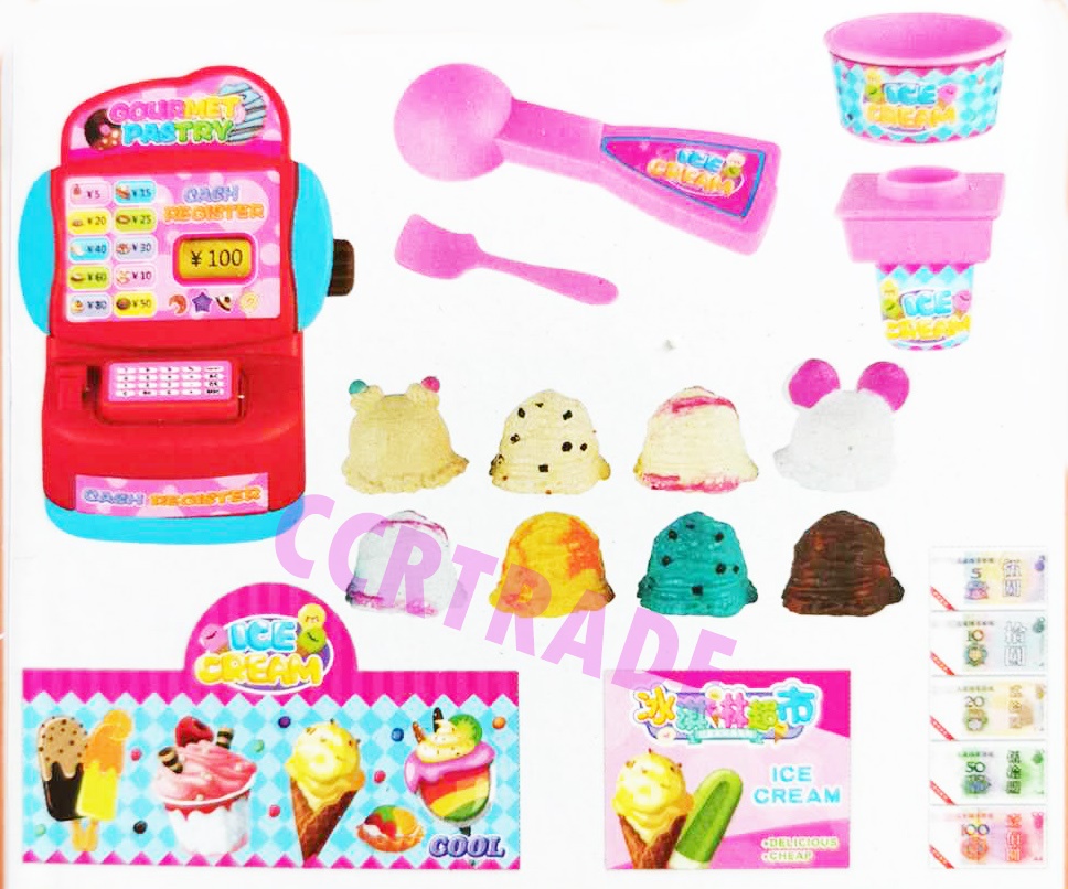 ชุดแคชเชียร์ไอศครีมมินิแผงครอบ 31 ซม.(1x3)