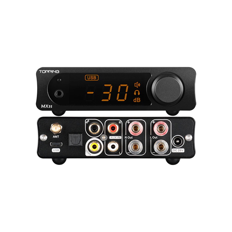 Topping MX3S DAC/AMP ตั้งโต๊ะแบบออลอิลวันพร้อมรีโมทควบคุม ประกันศูนย์ไทย
