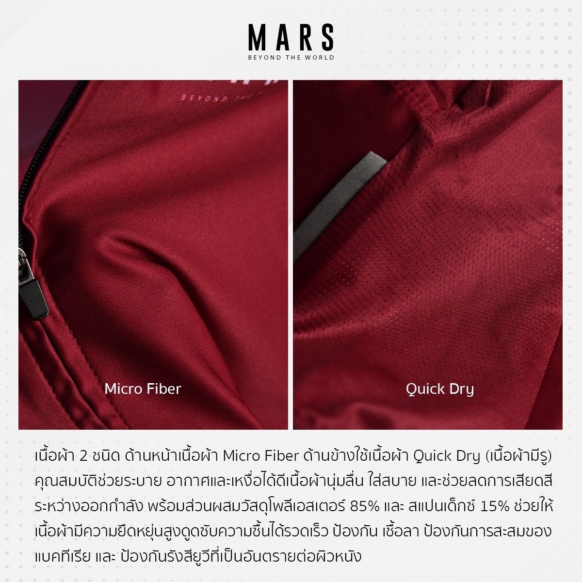 เสื้อปั่นจักรยาน MARS สำหรับ ผู้ชาย ผู้หญิง