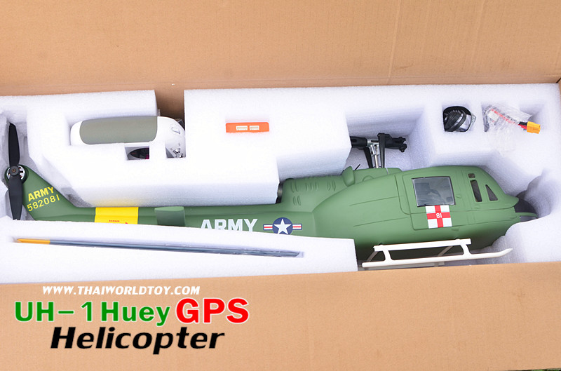 ๊็UH-1 Huey GPS Helicopter 450 FLywing+H1