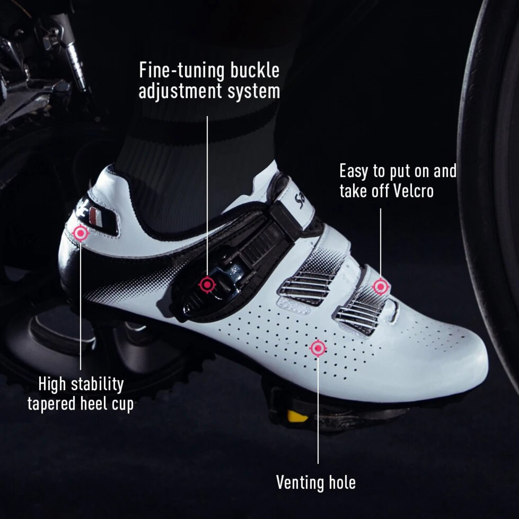 รองเท้าคลีตปั่นจักรยานเสือหมอบ Santic รุ่น WS20012