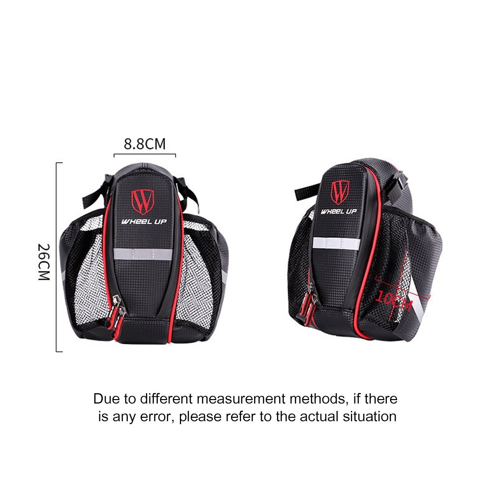 กระเป๋าใต้อานจักรยานแบบกันน้ำ ใส่ขวดน้ำได้สองขวด WHEEL UP