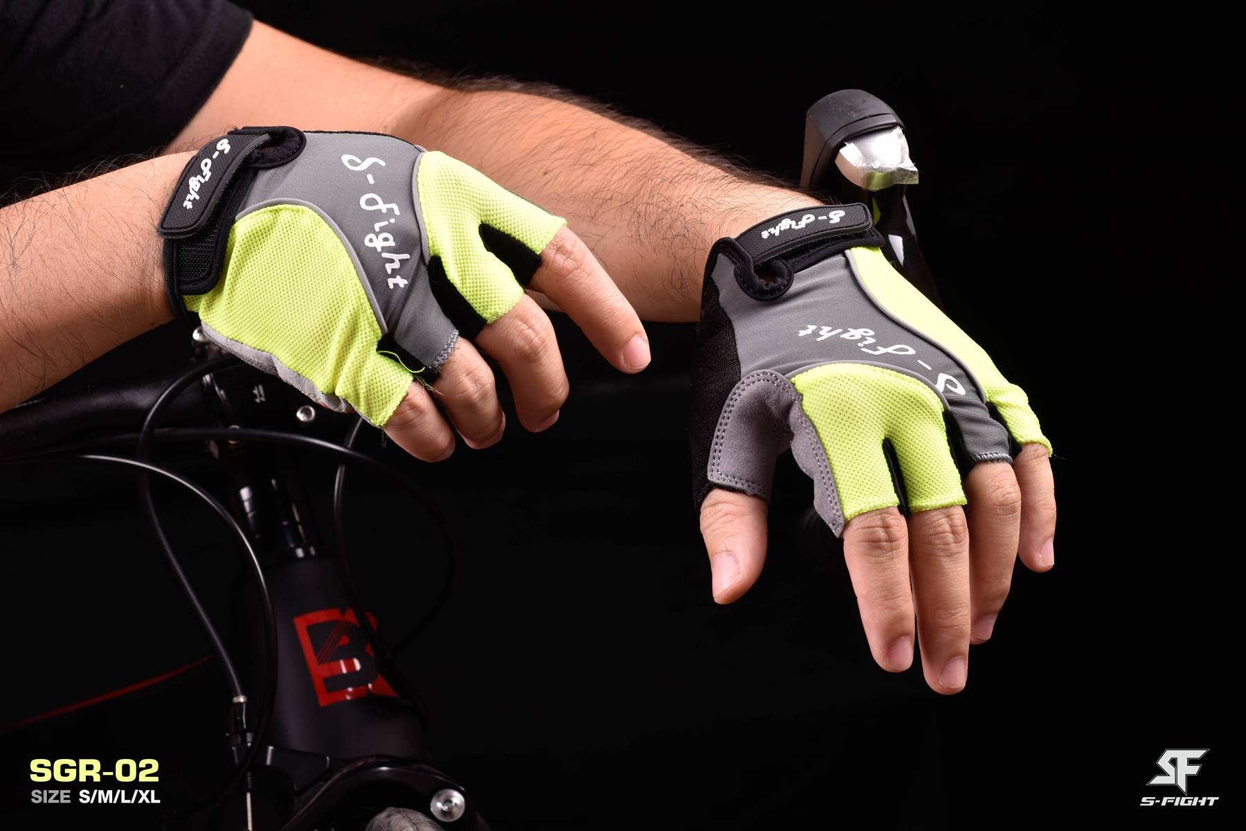 ถุงมือปั่นจักรยานเสือหมอบ เสือภูเขา S-FIGHT รุ่น SGR-02