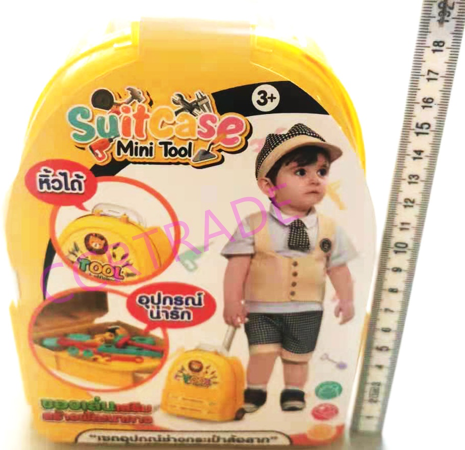 เซ็ทเครื่องมือช่าง 10 ชิ้นกระเป๋าล้อลาก 14.5x19 ซม.(งานห้าง)(1x3)