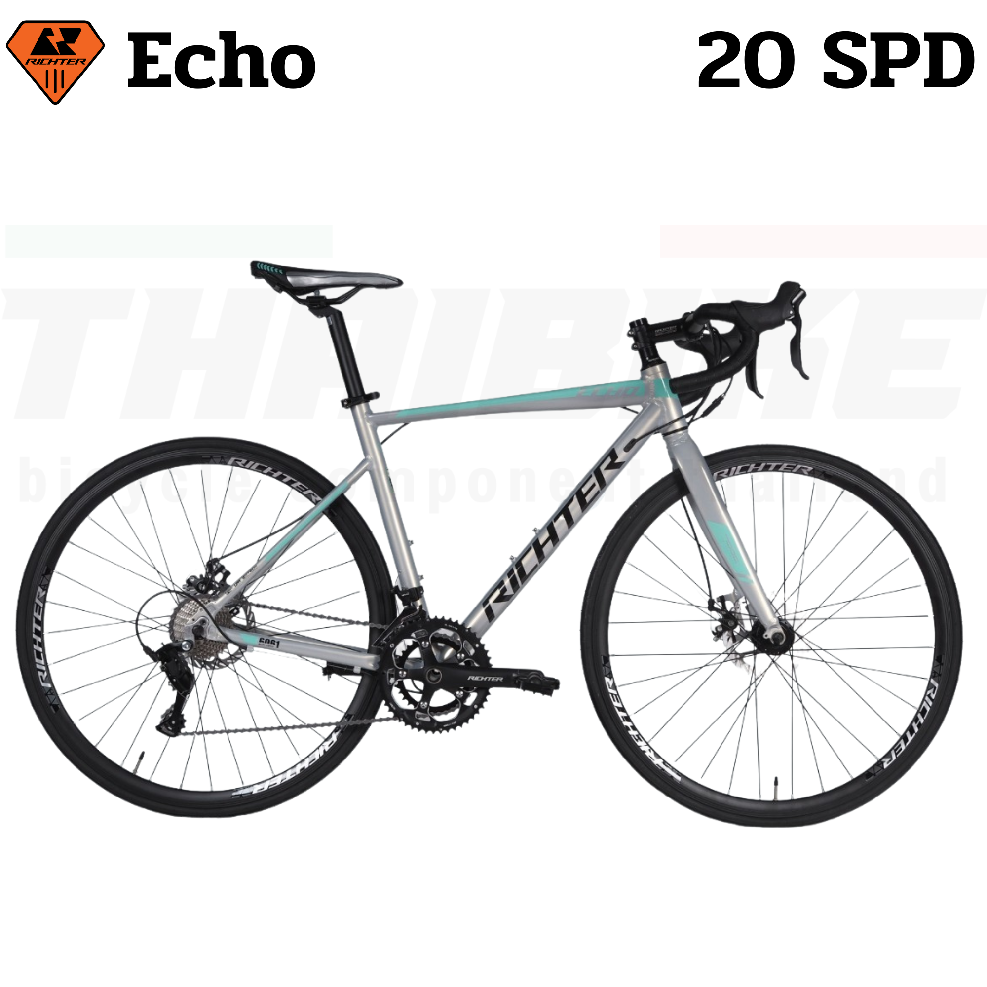 จักรยานเสือหมอบดิสก์เบรค Richter Echo อลูมิเนียม 20SPD 700C