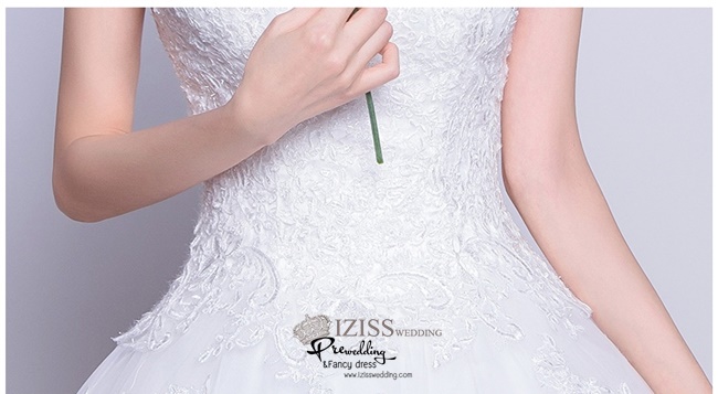 BR224 **พรีออเดอร์**ชุดแต่งงาน&ชุดเจ้าสาวแบบยาวสีขาวเกรดพรีเมี่ยม หรูหราน่ารัก สวยโดดเด่นไม่ซ้ำใคร สวยงามดุจเจ้าหญิง