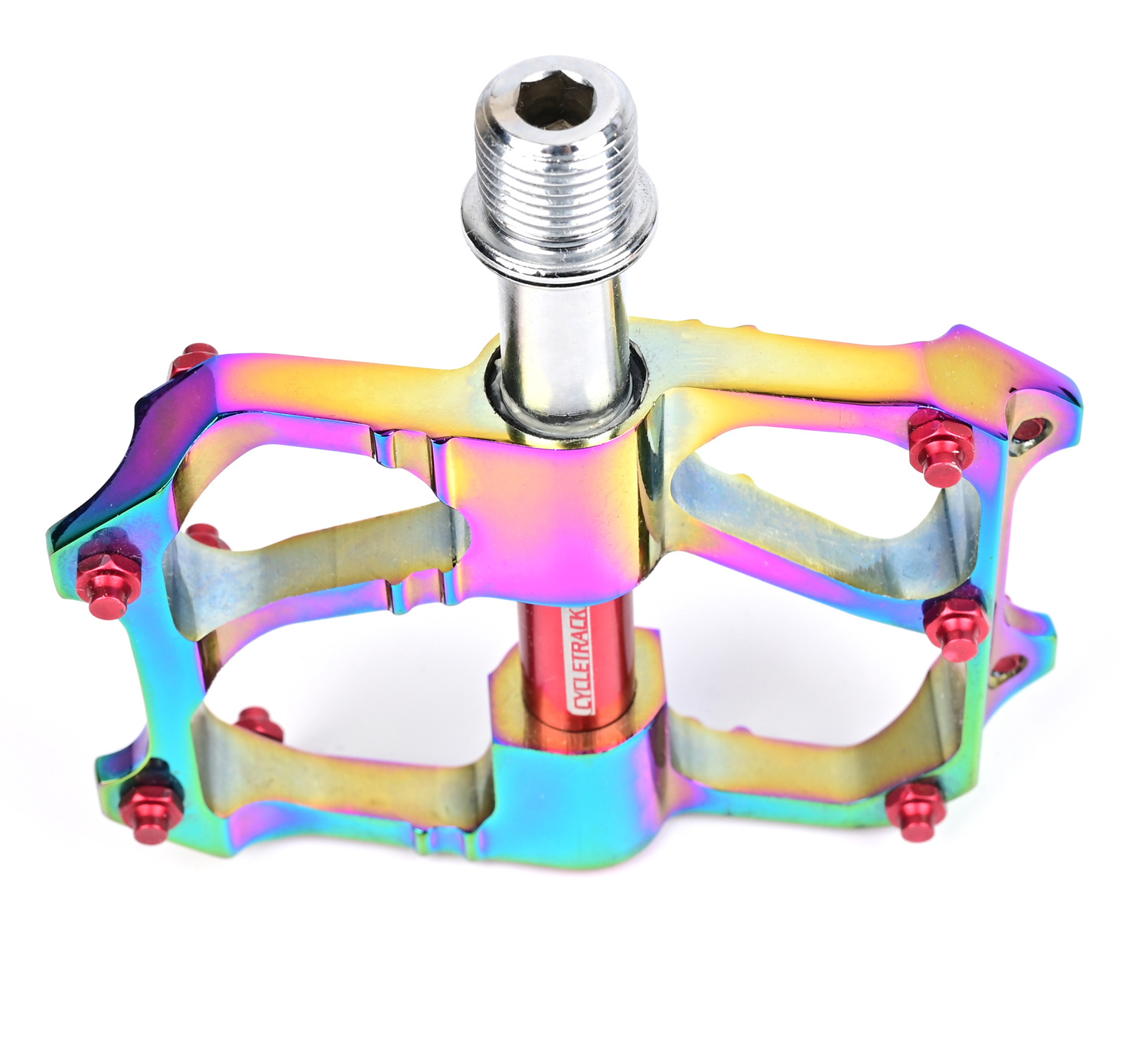 บันไดจักรยาน สีรุ้ง CK K11 mountain bike pedal plating color pedal road bike folding bike pedal 260g