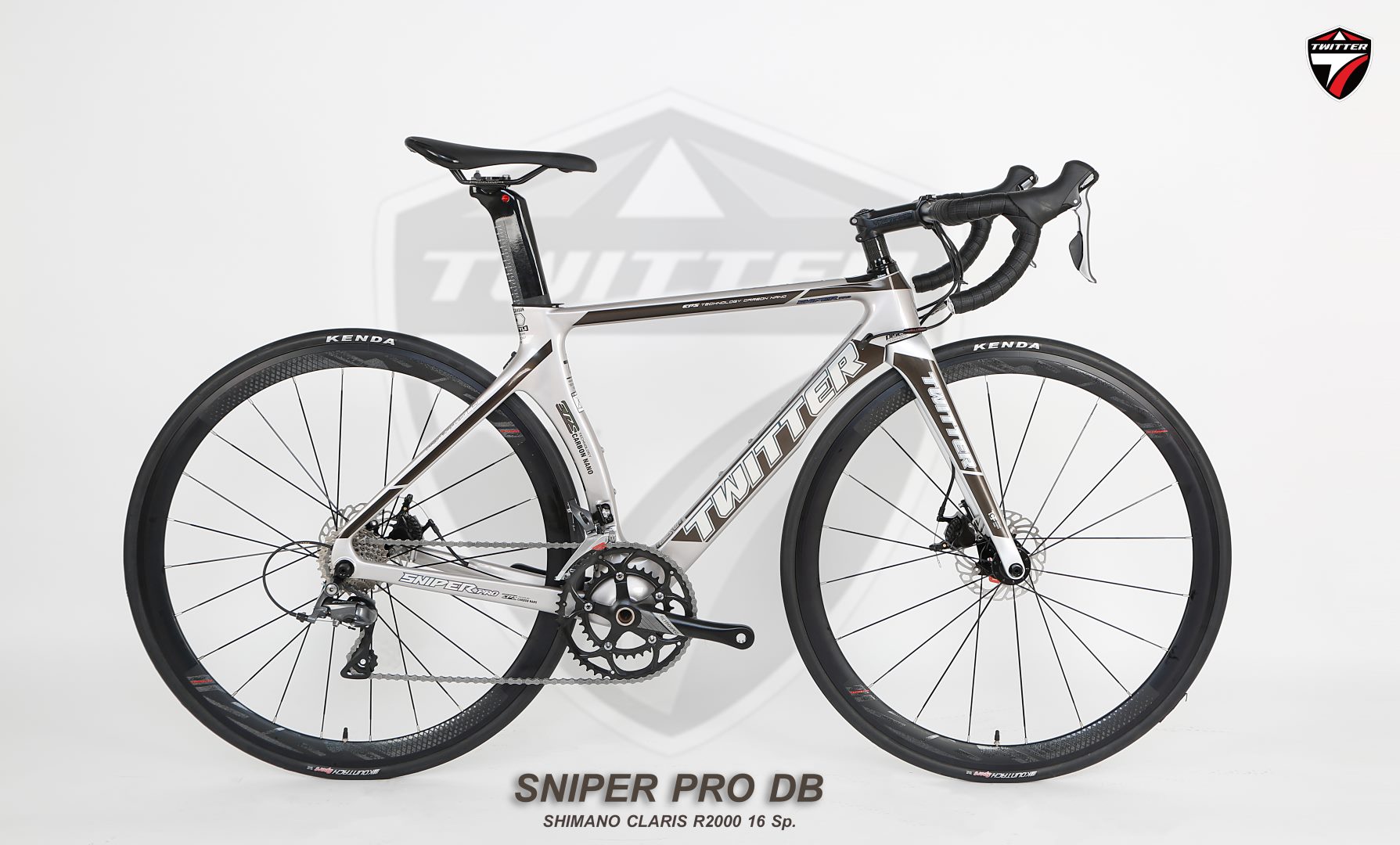 จักรยานเสือหมอบเฟรมคาร์บอน ดิสก์เบรคTWITER รุ่น Sniper PRO DB