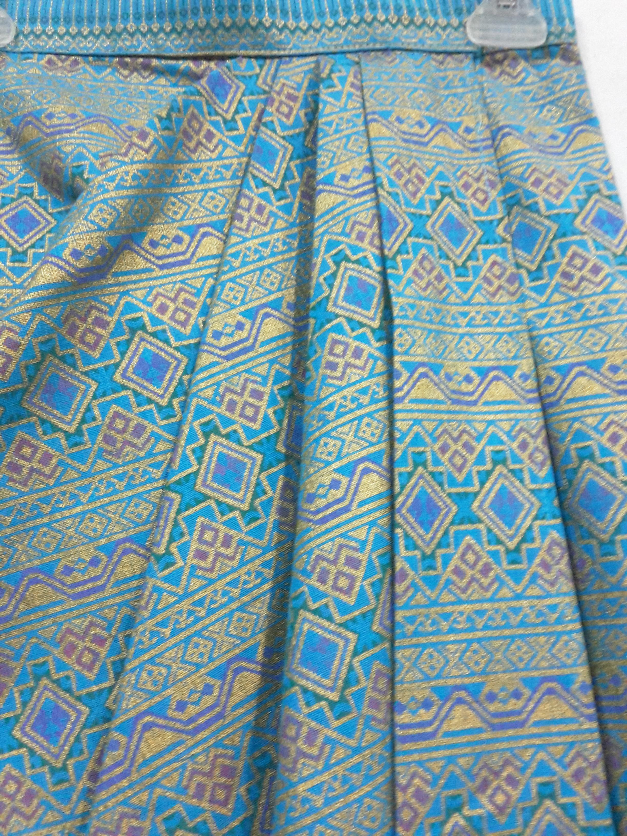 ผ้าถุงผ้าฝ้ายตัดสำเร็จ ไม่ตัดต่อตีน ผ้าลายมัดหมี่ ผ้าถุงตัดสำเร็จแบบป้ายเลื่อนตะขอสามารถเลื่อนได้ไม่เสียทรง อ้วนผอมใส่ได้