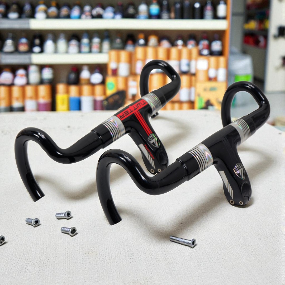 แฮนด์จักรยานเสือหมอบคาร์บอน TW ทวิสเตอร์ integrated Carbon Fiber อินทริเกตุ