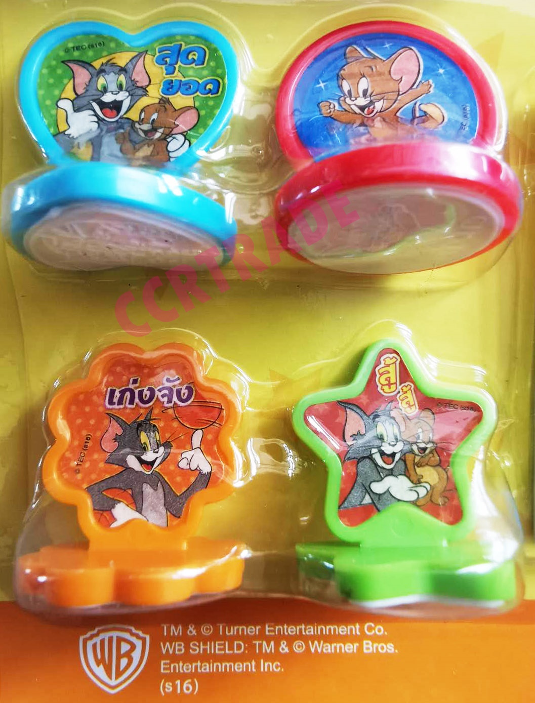 เซ็ตตัวปั้มทอมแอนด์เจอร์รี่แผงใหญ่ 23 ซม.(ลิขสิทธิ์แท้)