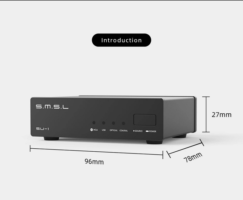 SMSL SU-1 DAC ตั้งโต๊ะ ชิป AK4493S รองรับ MQA, Hi-Res ประกันศูนย์ไทย