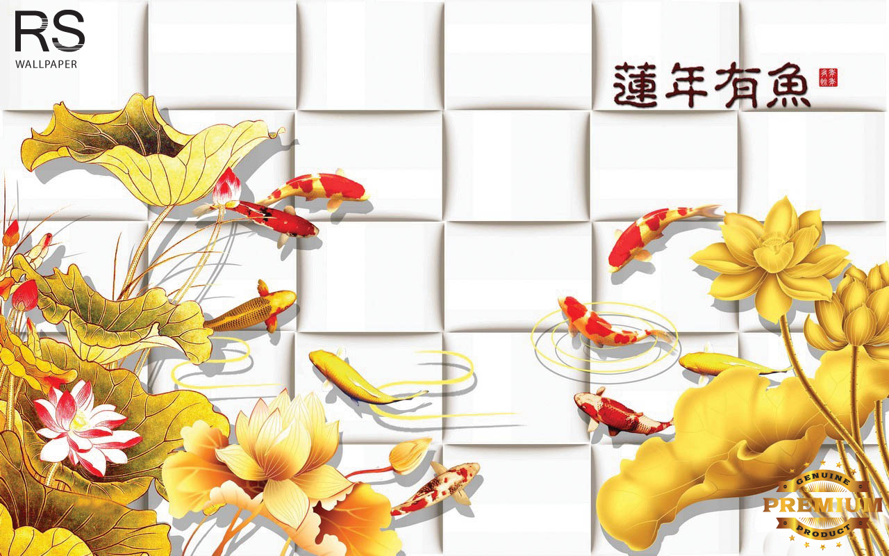 วอลเปเปอร์ ภาพฮวงจุ้ย ปลาคราฟ J-PREMIUM(สั่งผลิต)