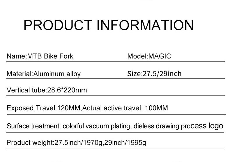 โช๊คลมจักรยาน ยี่ห้อ Bolany Rainbow 27.5 / 29er Supension Air Vacuum