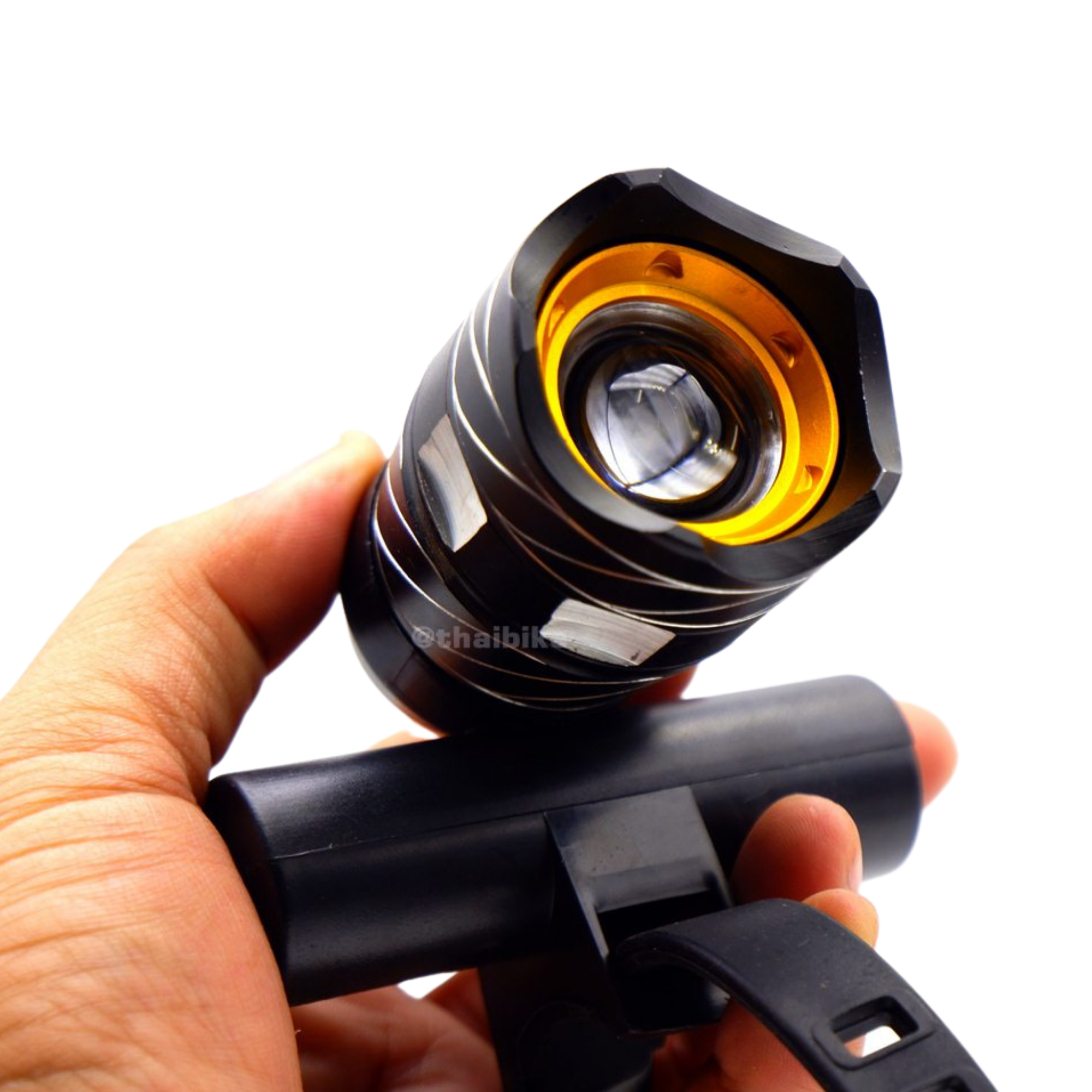 ไฟหน้าจักรยานชาร์จ USB ZK30 ปรับซูมได้