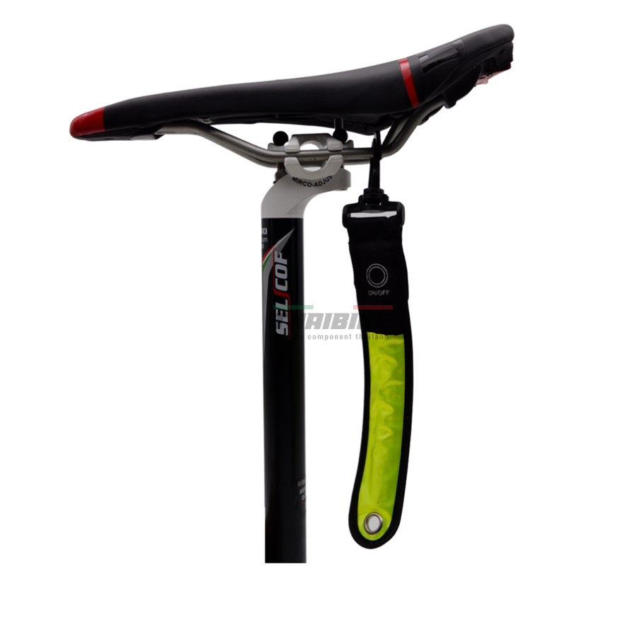 สายสะท้อนแสงมีไฟในตัว ติดกระเป๋า ติดใต้อาน THAIBIKE