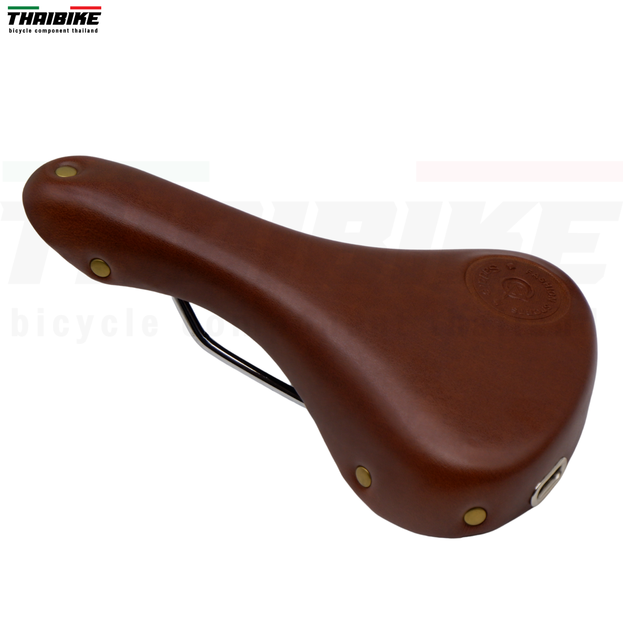 อานจักรยานหนังเทียม ทรงวินเทจ มีหูห้อยกระเป๋าหลัง