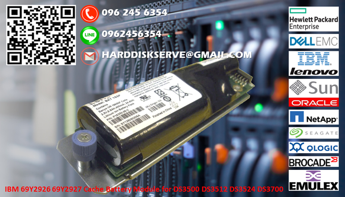 69Y2926, 69Y2927, IBM Cache Battery Module, For IBM DS3512, DS3524, DS3500, DS3700