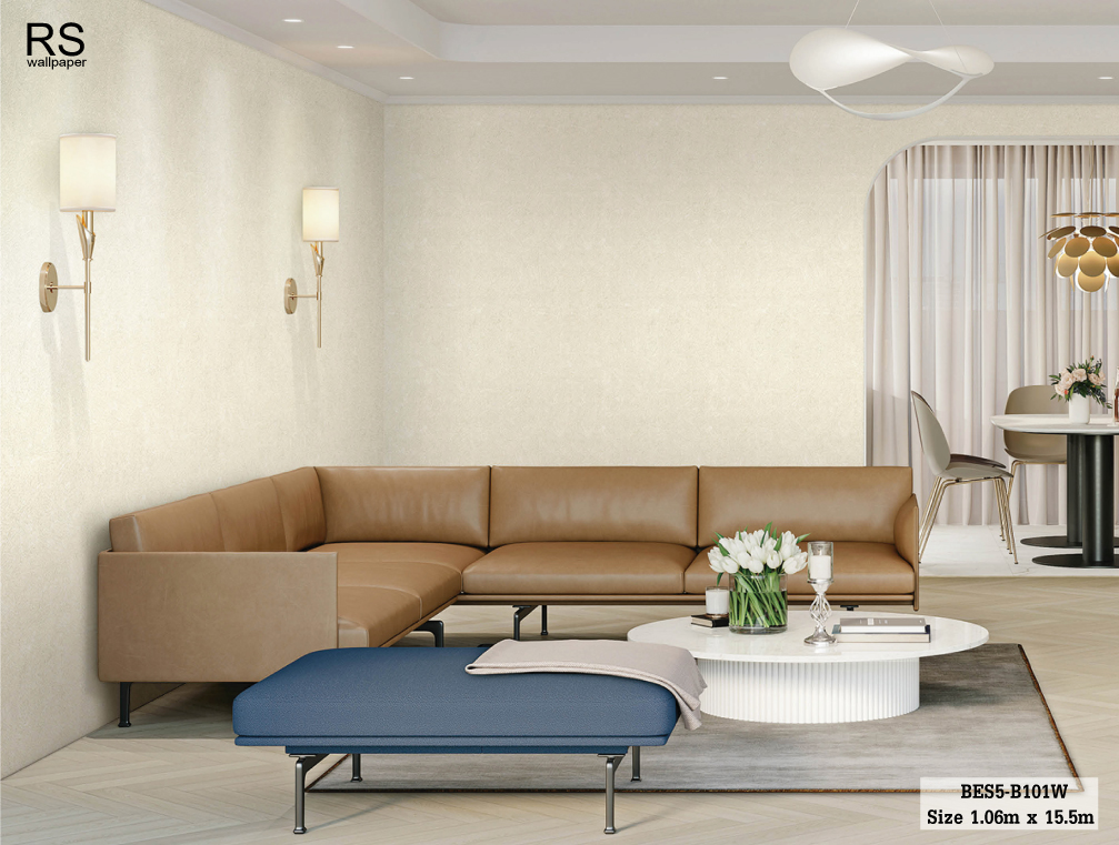 วอลเปเปอร์ สีน้ำตาลอ่อน BES5-B101W