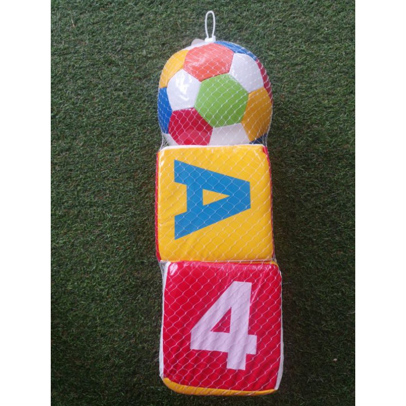 ลูกเต๋าผ้า ลูกบอลผ้า สำหรับเด็ก ลูกเต๋าหนังนิ่ม ไซต์ใหญ่คะ