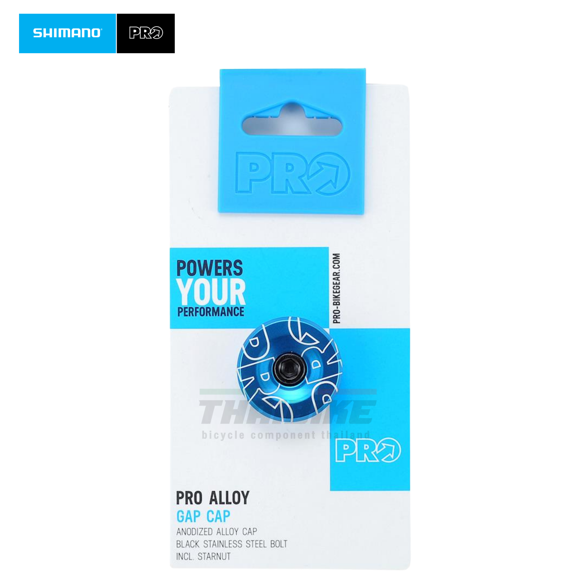 ฝาปิดสเต็มจักรยาน SHIMANO PRO แบบคาร์บอน/อลูนิเนียม แถมฟรีสตาร์นัท
