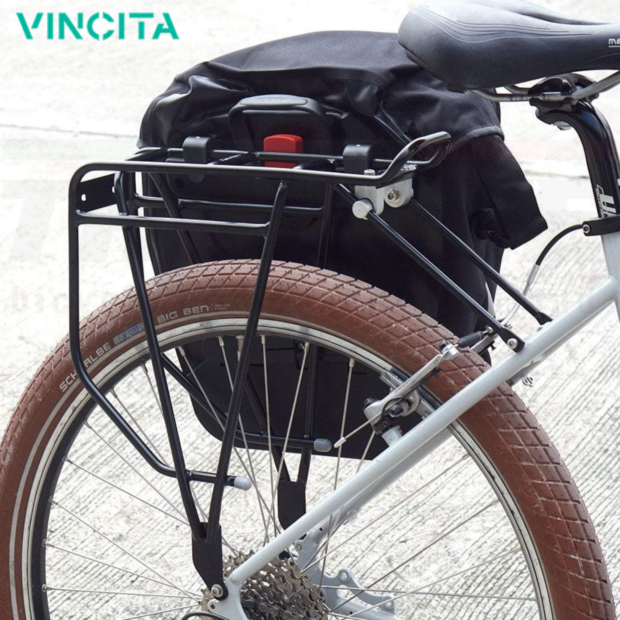ตะแกรงหลังจักรยาน VINCITA C035 สแตนเลส VOYAGE STAINLESS STEEL